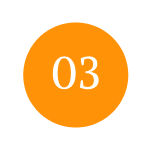Orange circle with number 03