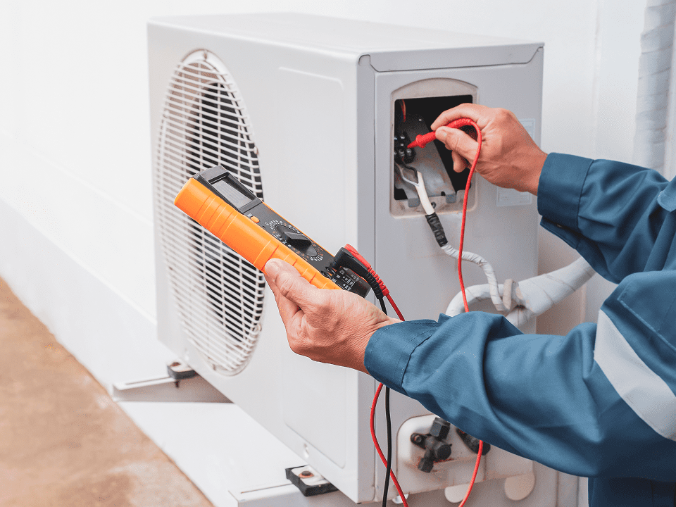 Repairing outdoor AC unit